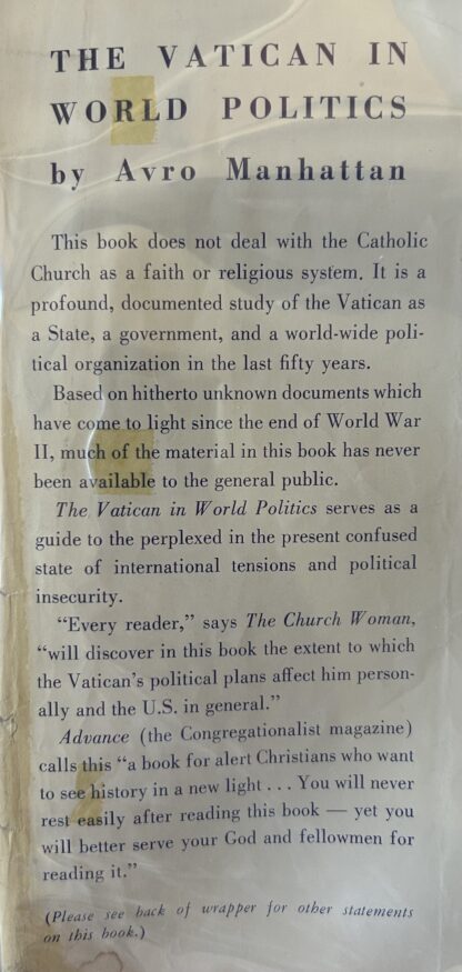 THE VATICAN IN WORLD POLITICS - Image 4