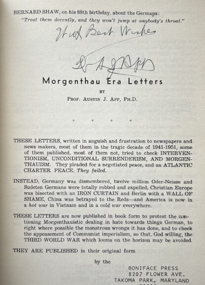 Morgenthau Era Letters (signed) - Image 2