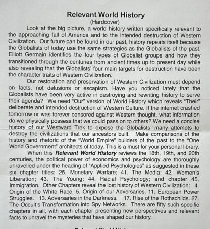 RELEVANT WORLD HISTORY - Two Volume Set - Image 2