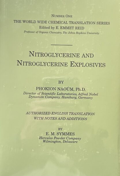 NITROGLYCERINE AND NITROGLYCERINE EXPLOSIVES