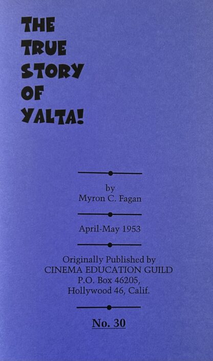 THE TRUE STORY OF YALTA