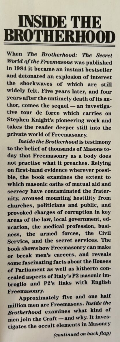 INSIDE THE BROTHERHOOD: Further Secrets of the Freemasons - Image 3