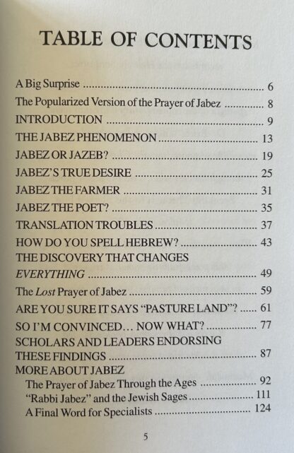 THE LOST PRAYER OF JABEZ - Image 2