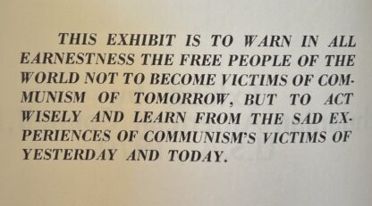 KNOW YOUR ENEMY - COMMUNISM: Exhibit Program by Lithuanian American Council - Image 4