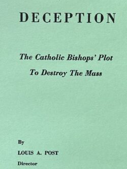 "MASS" DECEPTION The Catholic Bishop's Plot to Destroy The Mass