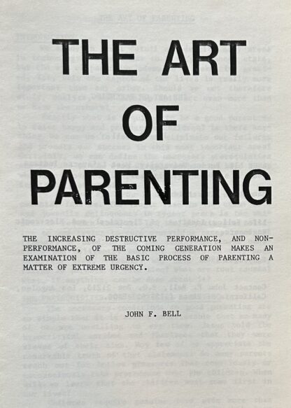THE ART OF PARENTING