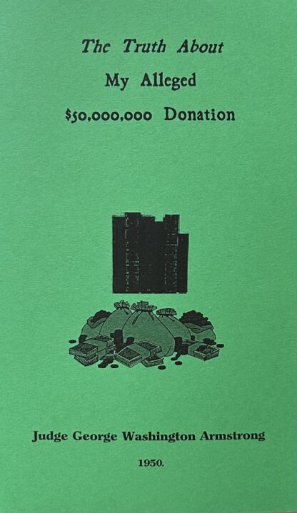 THE TRUTH ABOUT MY $50,000,000 DONATION