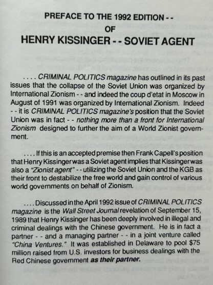 HENRY KISSINGER: Soviet Agent - Image 3