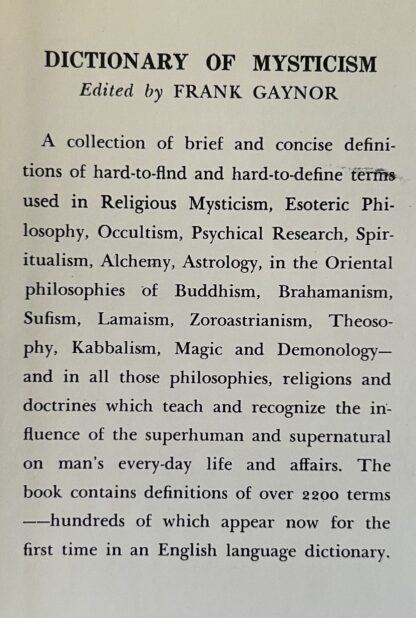 DICTIONARY OF MYSTICISM - Image 2